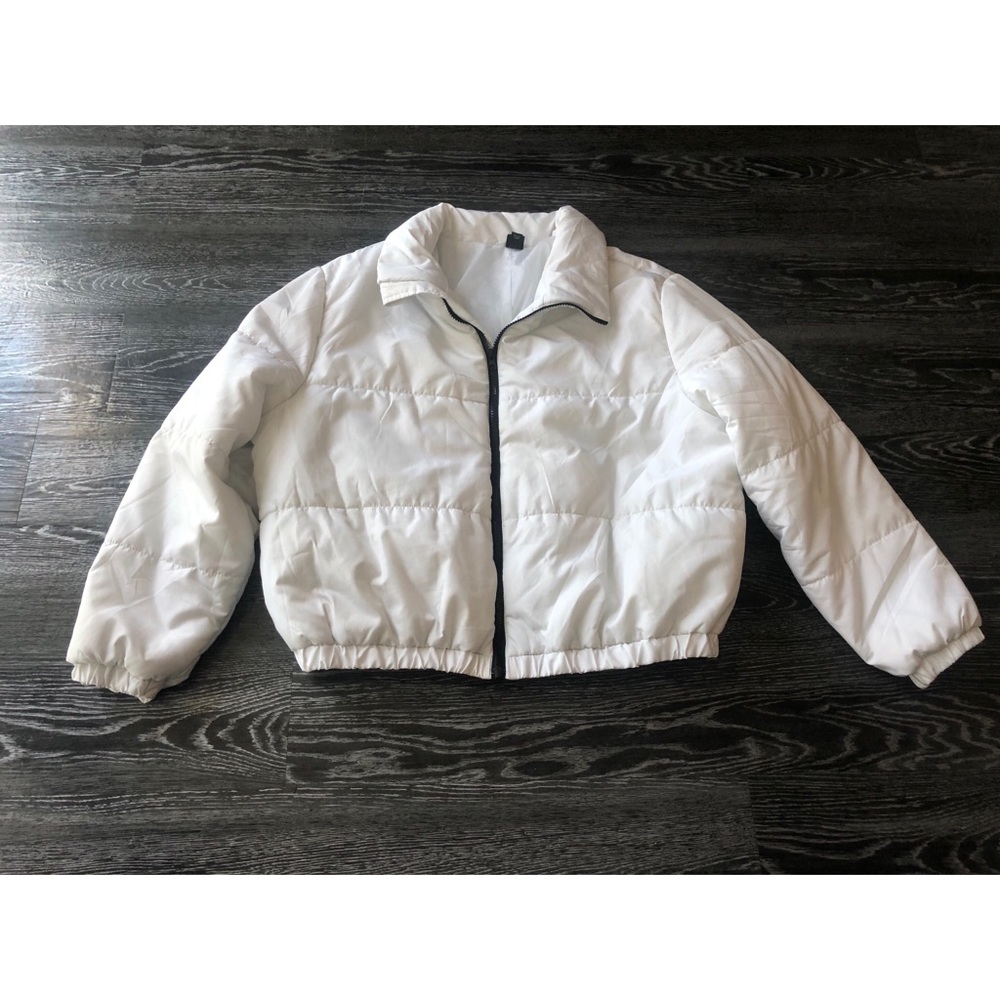 White puffy jacket